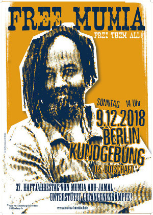 Kundgebung Mumia, Free them All 09.12.2018 Berlin
