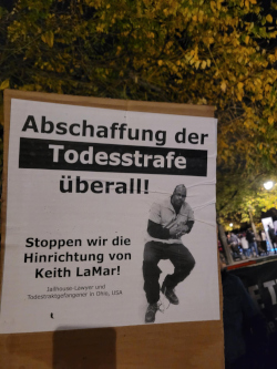 Kundgebung am internationalen Tag gegen die Todesstrafe