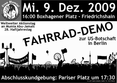 Fahrraddemo Berlin 9.12.2009