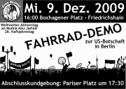 Fahrraddemo Berlin 9.12.09