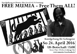 Free Mumia Kundgebung 24.4.16